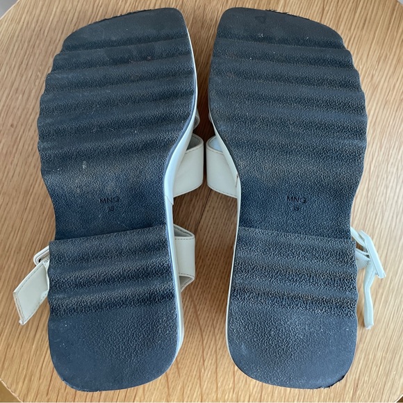 Mango white platform chunky sandals - Picture 3 of 5